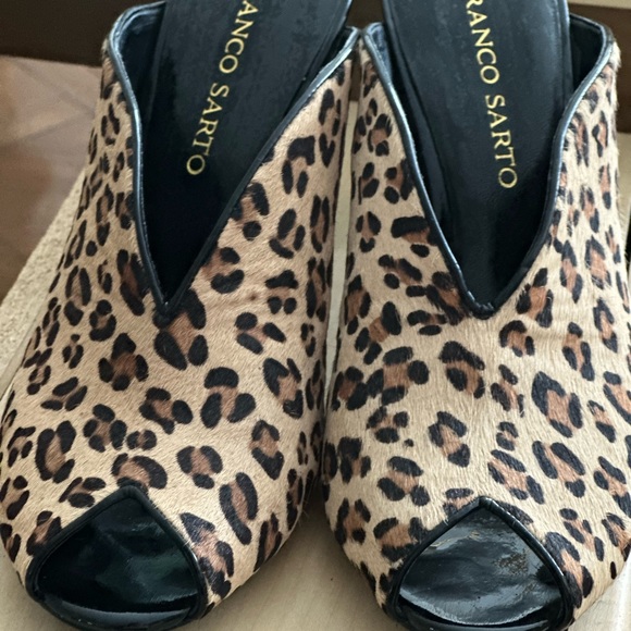 Franco Sarto leopard print heels, size 9 - Picture 3 of 4